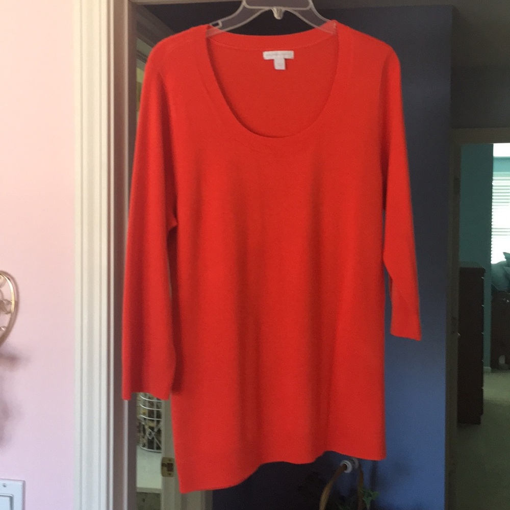 Ladies large sweater from New York & Co in orange
